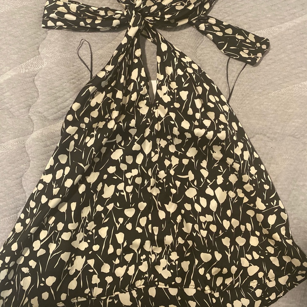 NWT Zara halter satin top